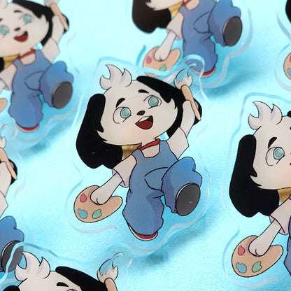Luka Acrylic Pin - Always ready to paint