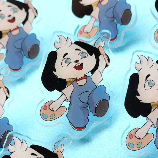 Luka Acrylic Pin - Always ready to paint